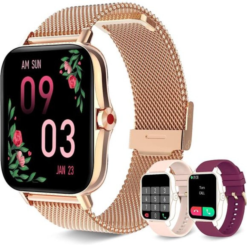 Smart Watch for Women(Call Receive/Dial), Fitness Tracker Waterproof Smartwatch